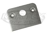 Non-Dimpled Short Quarter Turn Panel Fastener Tab For #6 Buttons And Springs With Flat Edge