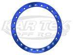 EMPI Race-Trim Beadlock Wheels Replacement 15" Diameter 24 Bolt Blue Aluminum Beadlock Rings