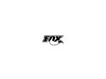 Fox Shocks Tiny RC Car 1-1/2" Long Black And White Stickers