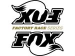 Fox 3.0" Factory Race Series Shock Black Logo Reservoir Stickers With Clear Background 8-5/8" x 9"