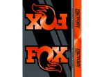 Fox Shocks 2.5" External Bypass Shock Orange Logo Reservoir Stickers With Black Background