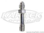 Fragola Long AN -4 Male To 1/8" NPT National Pipe Taper Thread Steel Straight Oil Pressure Adapters