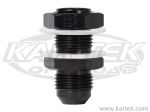 Fragola AN -6 Male Black Anodized Aluminum Fuel Cell Bulkhead Fittings Includes Nut And Washers