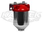 Allstar HPG1 Series Fuel Filter Housing With 10 Micron Element 3/8" NPT Pipe Thread Inlet And Outlet