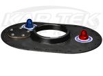 Fuel Safe 6X10 Fuel Cell Fill Plate Uses 4" Quarter Turn Cap And 5 Bolt Sending Unit