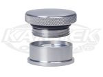 Full-Bore Race Products Billet Aluminum Miniature Oil Cap With Aluminum 1-1/2" OD Weld On Fill Neck