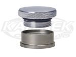 Full-Bore Race Products Billet Aluminum Miniature Oil Cap With Steel 1-1/2" OD Weld On Fill Neck