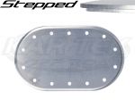 Harmon Racing Cells 14 Bolt Stepped 4x7 Opening Blank Aluminum Fuel Fill Plate - Plate Tabs Not Req