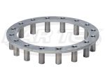 Harmon Racing Cells 4-5/8" Inside Diameter 16 Bolt 5-3/8" Pattern Aluminum Nut Plate 1/4-28 Thread