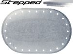 Harmon Racing Cells 24 Bolt Stepped 6x10 Opening Blank Aluminum Fuel Fill Plate - Plate Tabs Not Req