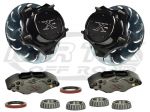 Jamar Performance Pro-X 2" Hollow Bolt On Snout Front Disc Brake Kit 4 Piston Calipers And 11" Rotor