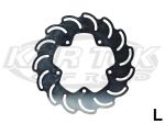 Jamar Performance Scalloped Left 10" Diameter 5/16" (0.285") Wide 5 Bolt 4-7/8" Bolt Pattern Rotor