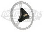 Joes Racing Products Black 2-1/4" Thick 3 Spoke Steering Wheel Pad For Center Spoke Facing Up