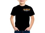 Kartek Off-Road Black Child Size Short Sleeve Tee Shirt With Orange Kartek Logo