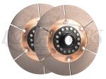 Kennedy 6 Puck Clutch Double Disc Set 200mm 8" Diameter For Mendeola or VW 13/16" 24 Spline