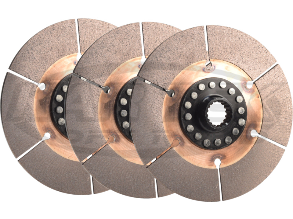 Kennedy 6 Puck Clutch Triple Disc Set 200mm 8