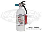 Axia Alloys Clear Quick Release Fire Extinguisher Mounting Bracket With Kidde 2 lbs BC Extinguisher