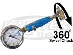 King Billet 360 Degree Swivel Chuck Pressure Gauge For Fox, King, Sway-A-Way Nitrogen Shocks 400PSI