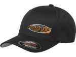 Kartek Off-Road Black Adult Size Flexfit Hat With Orange Embroidered Kartek Logo