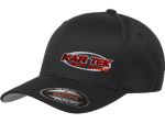 Kartek Off-Road Black Adult Size Flexfit Hat With Red Embroidered Kartek Logo