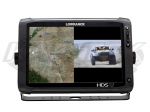 Lowrance HDS GPS Video Adapter Cable Allows You To Split Screen A GoPro Camera As A Rear View Mirror
