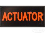 ACTUATOR Dash Badge Self Adhesive ID Label For Your Indicator Lights Or Switches