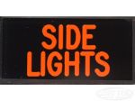 SIDE LIGHTS Dash Badge Self Adhesive ID Label For Your Indicator Lights Or Switches