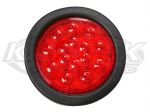 Maxxima M42322R Red 4" Round 9 LED Dual Filament Brake Light, Tail Light Or Turn Signal