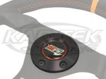 MPI 6 Bolt Black Anodized Billet Aluminum Steering Wheel Cover - This Is Not A Horn Button