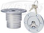 Newton Equipment Ltd 6 Bolt A36NL2 Locking Aluminum Fuel Filler Neck And Cap Uses 2" or 2-1/4" Hose