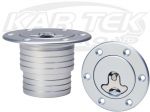 Newton Equipment Ltd 6 Bolt A36NS2 Aluminum Fuel Filler Neck And Cap For Use With 2" or 2-1/4" Hose