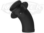 Ogawa Enterprises Black 45 Degree Remote Fuel Filler Neck With Billet Aluminum Cap For 2" Hose