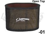 Outerwears Water Repellent K&N E-3514 Straight Oval Pre-Filter Cover 8-1/4" Wide 15" Long 5" Tall