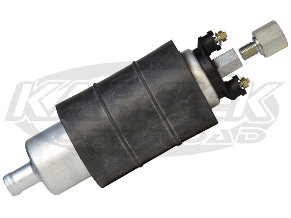 Pierburg 7.21659.72.0 Insulated Electric Fuel Injection Fuel Pump 5/8  Inlet 10mm-1.0 Outlet On Top - Kartek Off-Road