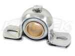 Chrome Pillow Block Style Steering Shaft Bearing For 7/8" Steering Shafts Use SUS03109 Mounting Tab