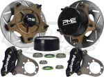 PME Heavy Duty King Kong Spindle Front Brake Kit With 4 Piston Wilwood Calipers And 11" Rotors