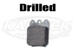 Drilled Wilwood 6812 PolyMatrix E Compound 2" Brake Pads 0.500" Thick For ProAm 623 Calipers