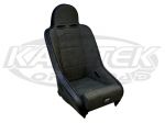 PRP Competition Pro Black Tweed Seat Standard Width Tab Mount With Removable Bottom Cushion