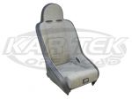 PRP Competition Pro Grey Tweed Seat Standard Width Tab Mount With Removable Bottom Cushion