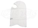 Pyrotect IH100220 Pro Series 2 Layer White Fire Resistant Balaclava Head Sock SFI 5 Approved