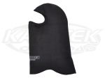 Pyrotect IH100320 Pro Series 2 Layer Black Fire Resistant Balaclava Head Sock SFI 5 Approved