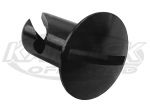 Quarter Turn Fastener Domed Black Anodized Aluminum Button 0.450 Length For #6 Spring