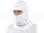 Simpson Race Products 23000W White Nomex Fire Resistant Balaclava Head Sock SFI 3.3 Approved