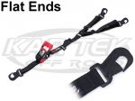 SpeedStrap 1.5" UTV Flat Hook 3 Way Ratcheting Y Tie Down Strap For Spare Tires In Truck Bed