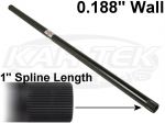 Speedway Engineering 1-1/4" Diameter 48 Spline .188" Wall Hollow Sway Bar 38-1/2" Long 1" Spline