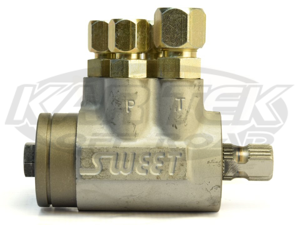 Sweet Mfg Integrated Power Steering Control Valve With 0.185 Torsion 3/4-30  Spline Towards Driver - Kartek Off-Road