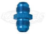 Fragola AN -3 Male To AN -3 Male Blue Anodized Aluminum Union Adapter Fittings