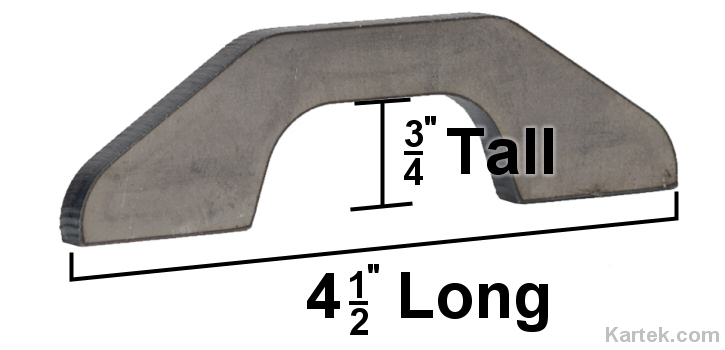 Weld On Ratchet Strap Tie Down Tow Hook Mounting Bracket 4-1/2
