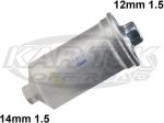 Wix 33008 - 12 Micron Fuel Filter 14mm-1.5 Inlet - 12mm-1.5 Outlet 2-3/16" Diameter 5-5/16" Long