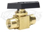 ABCO Kantleak 362BV-J High Pressure Straight Ball Shut Off Valve 1/8" NPT Inlet/Outlet 1500 PSI